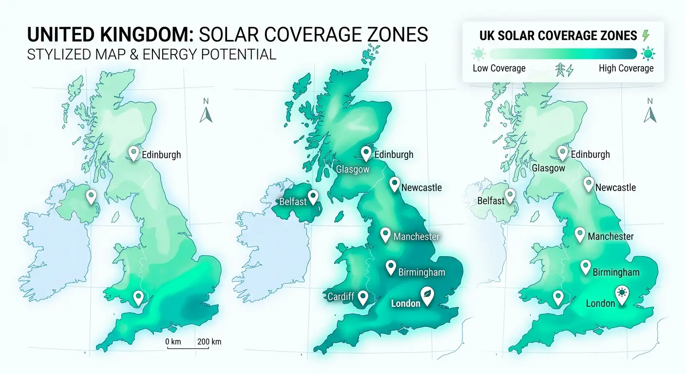 UK Solar Coverage Map
